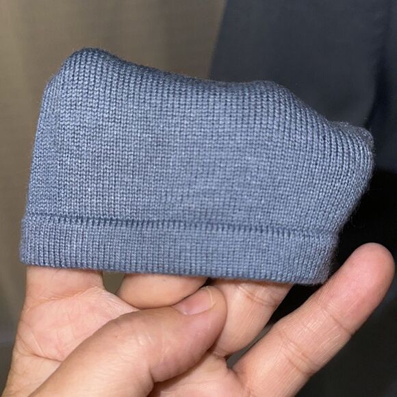 J. Jill M Light Blue Fine Knit Wool Blend Sweater Tunic - Picture 6 of 10